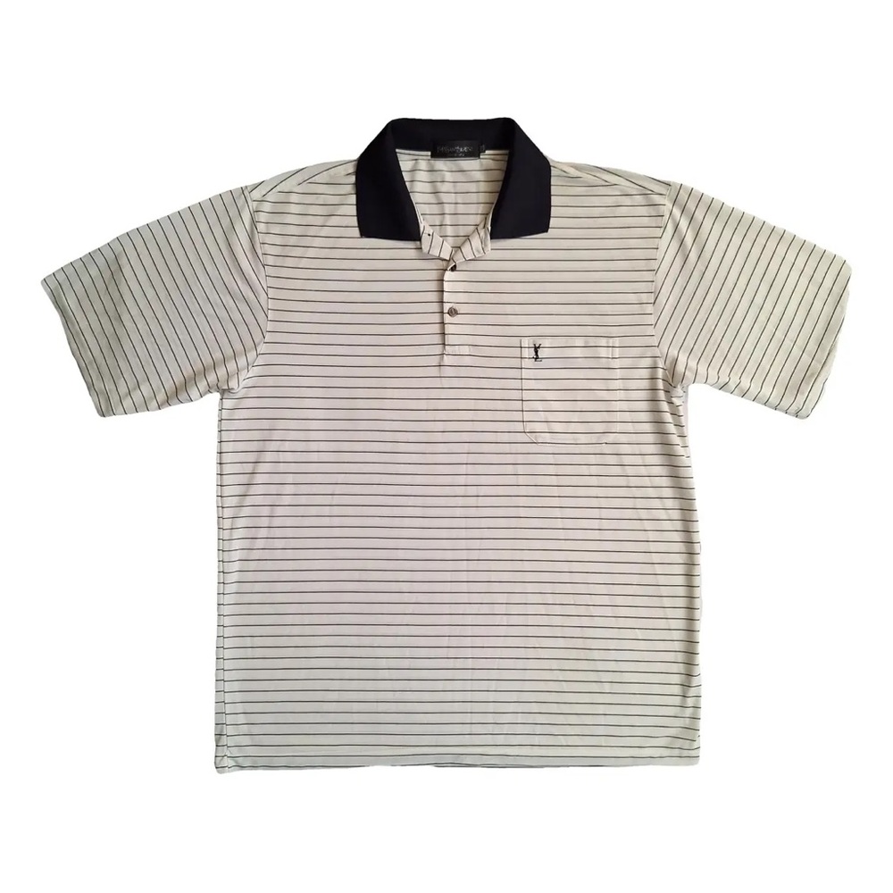YSL vintage collared polo 100% cotton